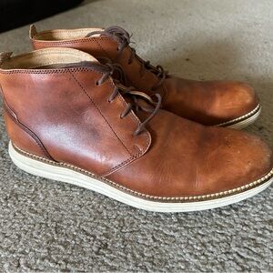 Cole Haan Tan Leather Chukka Boots